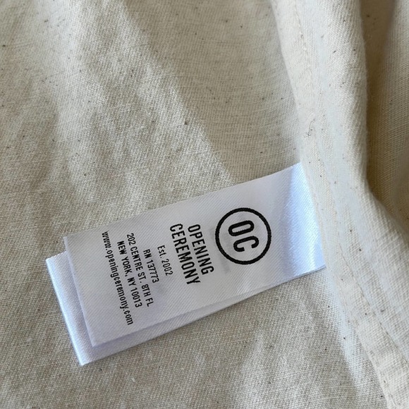 Opening Ceremony ONE SIZE (Oversized) Beige Hooded Elastic Cuffs Trench Coat - Picture 8 of 9